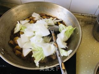红烧肉白菜炖粉条的做法步骤：8