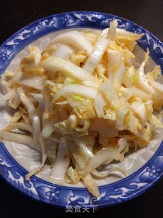 油泼拌白菜的做法