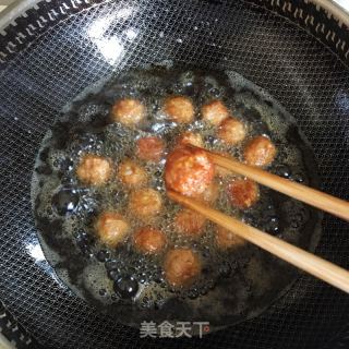 菠菜丸子豆腐汤的做法步骤：3
