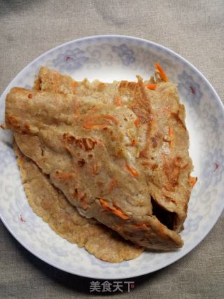 胡萝卜虾皮黑麦饼的做法