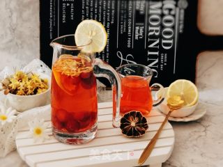莓汁柠檬金丝皇菊茶的做法