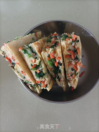 不用揉面的菠菜盒子的做法