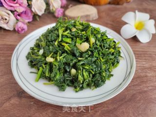 蒜香苦叶菜的做法