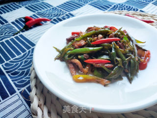 长扁豆炒肉的做法