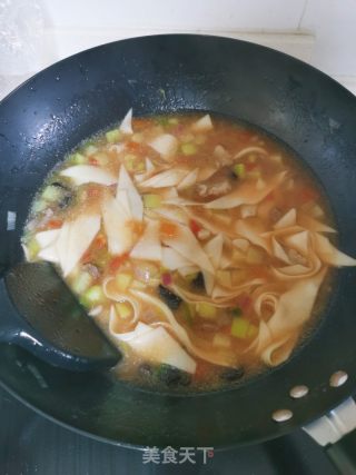 新疆汤饭，揪片子的做法步骤：8