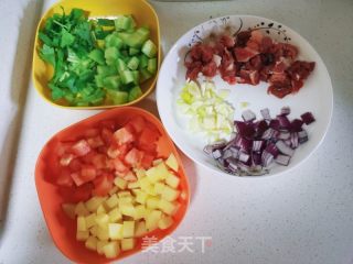 新疆汤饭，揪片子的做法步骤：1