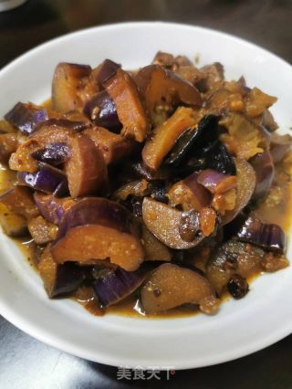 黄豆酱焖茄子的做法