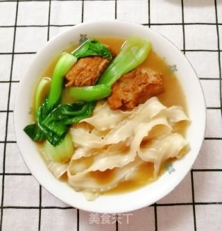 排骨青菜面的做法步骤：5
