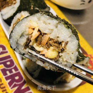 肉松紫菜包饭的做法
