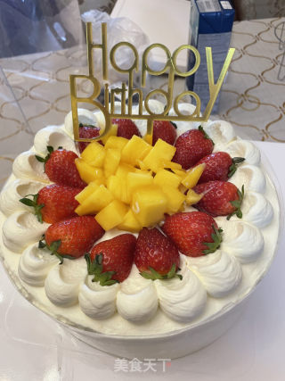 8寸生日蛋糕的做法