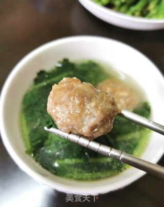 香菜肉丸汤的做法