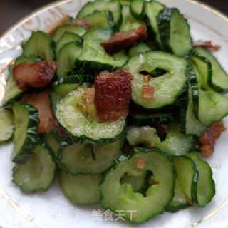 烧肉炒黄瓜的做法