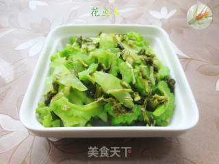 咸菜莴笋炒苦瓜的做法