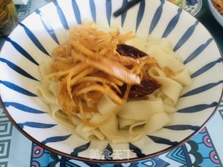 辣子土豆丝拌扯面的做法步骤：13