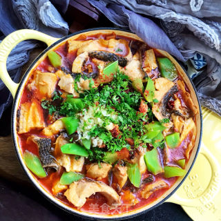 麻辣黑鱼炖豆腐的做法
