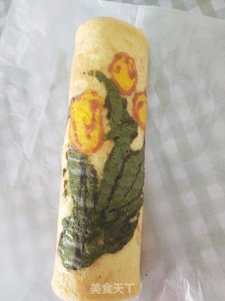 手绘蛋糕卷的做法步骤：9