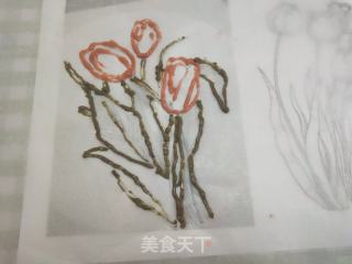 手绘蛋糕卷的做法步骤：1