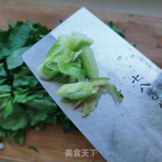 青炒萝卜叶菜心的做法步骤：3