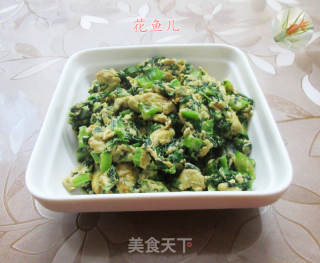 莴笋叶炒鸡蛋的做法