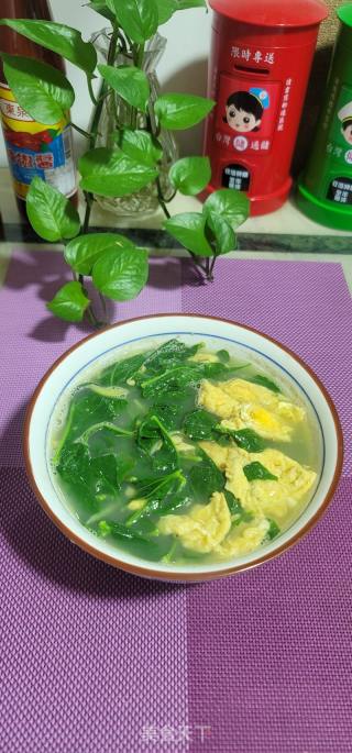 生滚枸杞叶鸡蛋汤的做法