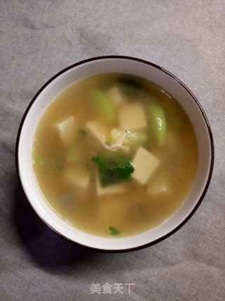 虾皮豆腐汤的做法步骤：9