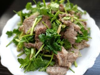 香菜拌驴肉的做法
