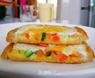 鸡蛋芝士三明治的做法