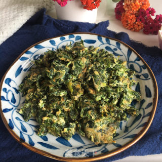荠菜炒鸡蛋的做法