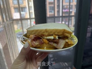 快手营养山药三明治早餐的做法