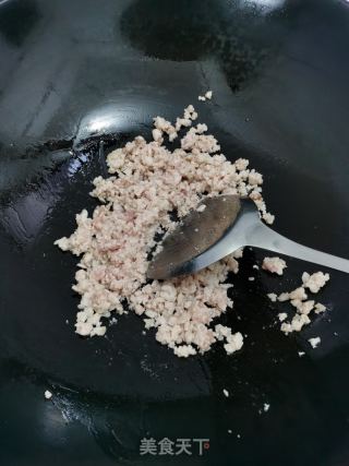 肉末焖雪豆的做法步骤：5
