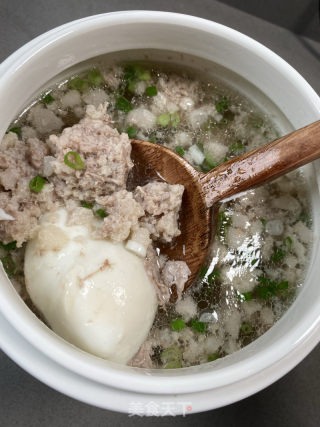 肉泥荷包蛋汤汽水肉的做法步骤：9