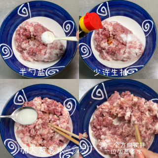 肉泥荷包蛋汤汽水肉的做法步骤：2