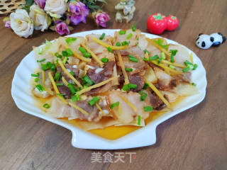 咸肉蒸春笋的做法
