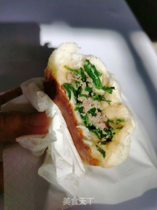 生煎韭菜肉包的做法步骤：14