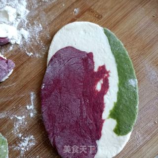彩色蒜苔肉丁包的做法步骤：20