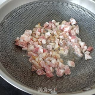 彩色蒜苔肉丁包的做法步骤：11