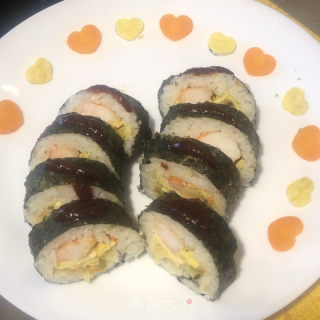 大侠（大虾）紫菜包饭的做法