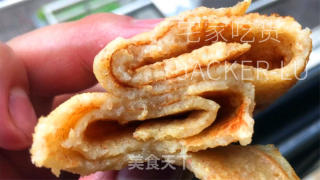 全麦鸡蛋饼，搅和搅和就是美味，松软又饱腹。的做法步骤：8