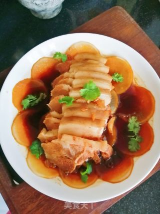 白萝卜蒸肉的做法