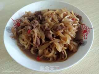 萝卜炒牛肉的做法