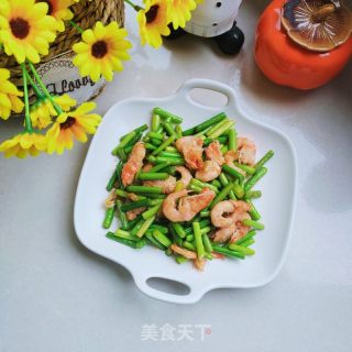 蒜薹炒虾仁的做法步骤：9