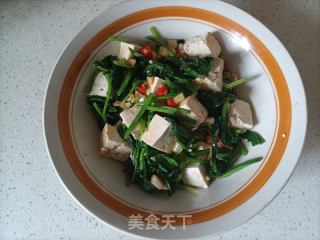 减脂晚餐：蒜蓉菠菜豆腐的做法