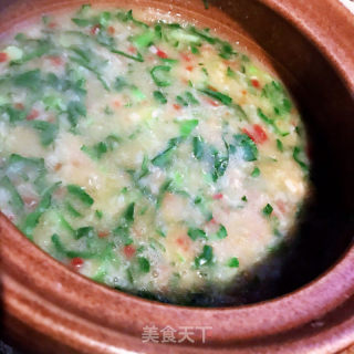 鲜虾青菜粥的做法步骤：11