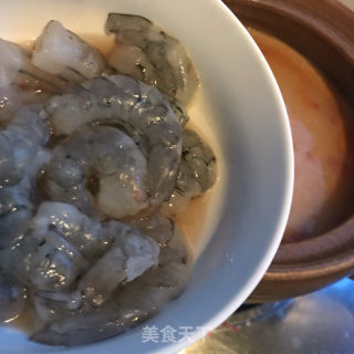 鲜虾青菜粥的做法步骤：10