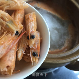 鲜虾青菜粥的做法步骤：5