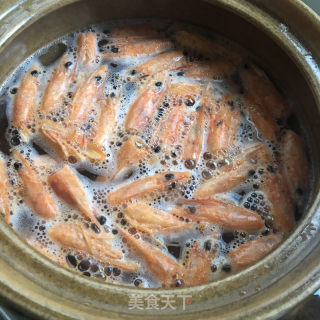 鲜虾青菜粥的做法步骤：3