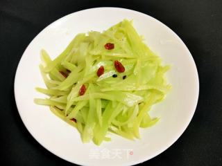 炝拌莴笋丝的做法步骤：8