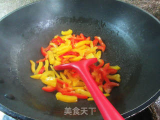 彩椒炒苦瓜的做法步骤：6
