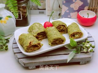 蛋香豆渣卷的做法