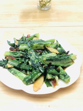 家常辣炝油麦菜的做法步骤：5